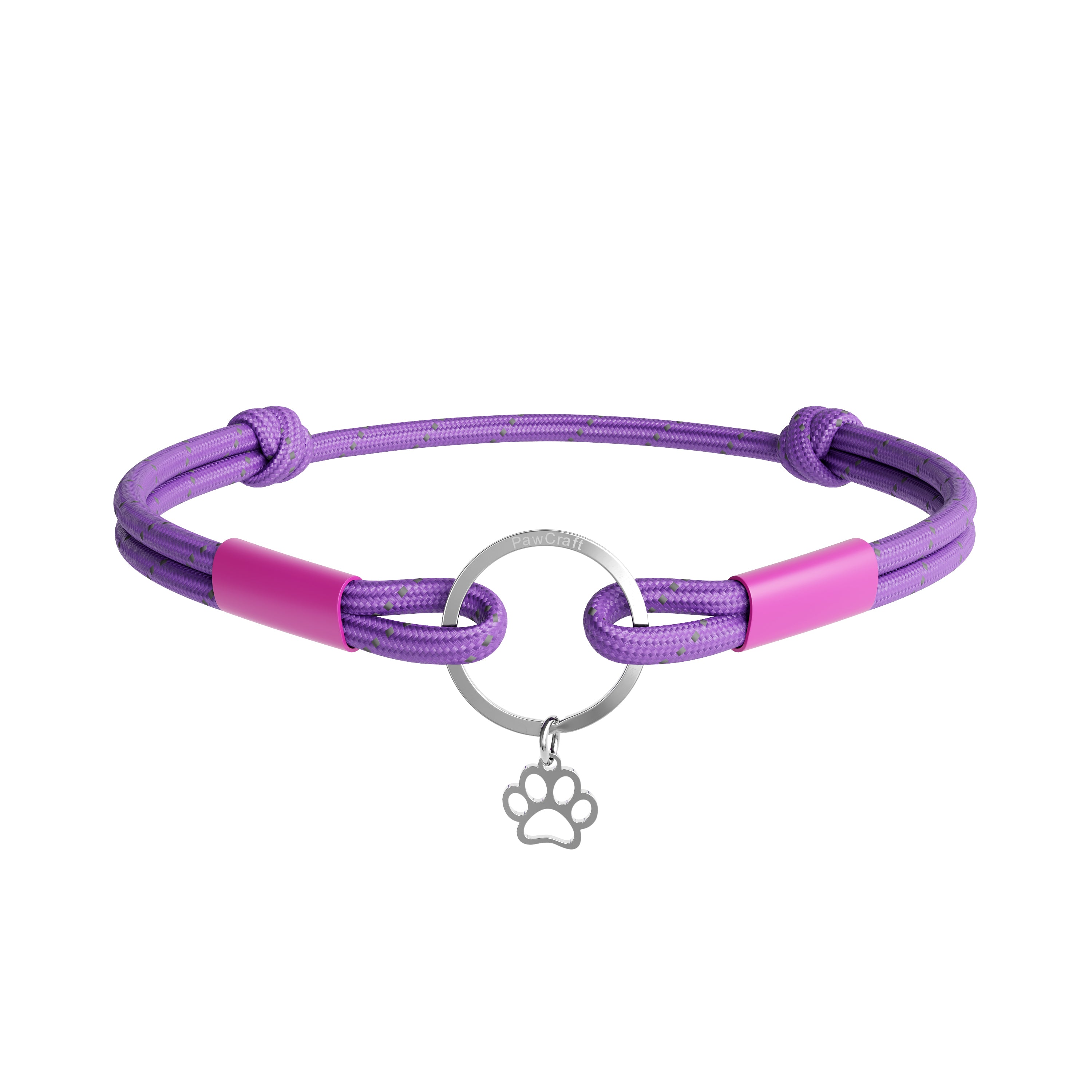 TagHug Reflective Paracord Pet ID Collar for Dogs and Cats – PawCraft